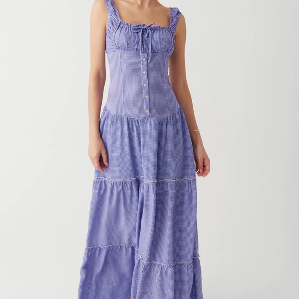 Frankie’s Bikinis Christabelle ruffle maxi dress